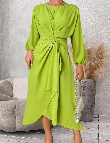 Rochie medie SHEIN CURVE, verde