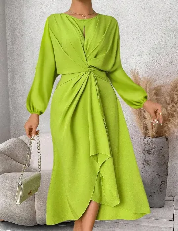 Rochie medie SHEIN CURVE, verde