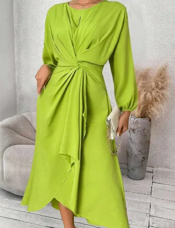 Rochie medie SHEIN CURVE, verde