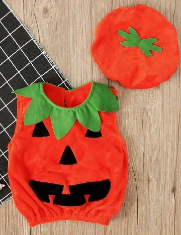 Costum de Halloween Shein Kids, portocaliu