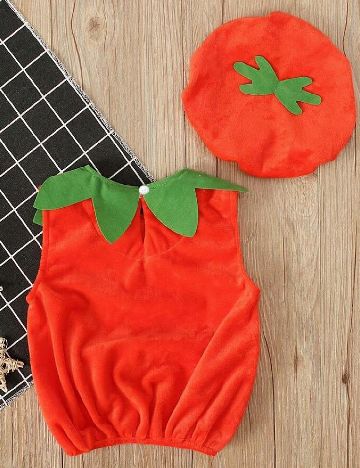 Costum de Halloween Shein Kids, portocaliu