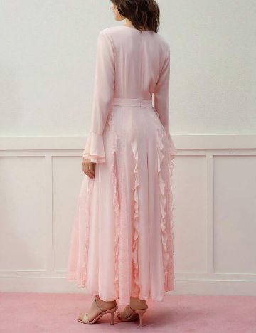 Rochie lunga MOTF, roz