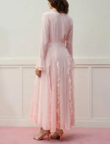 Rochie lunga MOTF, roz