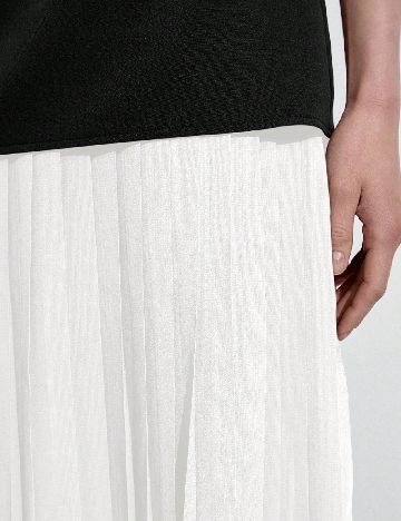 Rochie lunga SHEIN, alb/negru