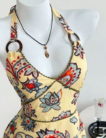 Rochie scurta SHEIN, galben