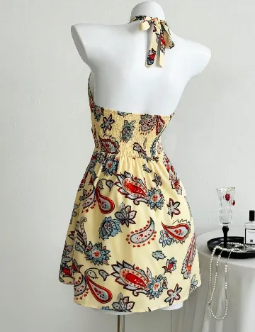 Rochie scurta SHEIN, galben