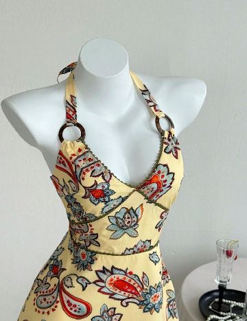 Rochie scurta SHEIN, galben