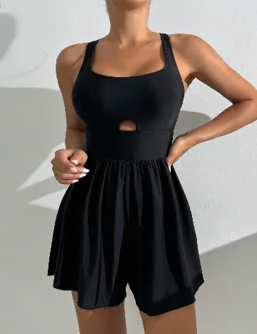 Salopeta de plaja SHEIN, negru