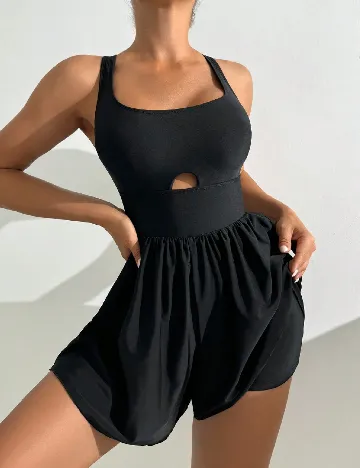 Salopeta de plaja SHEIN, negru