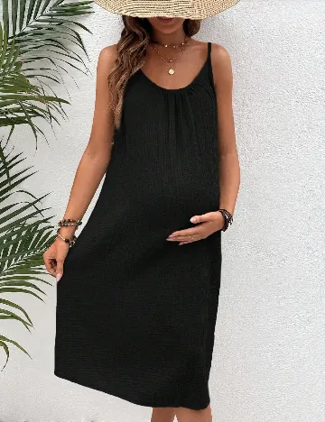 Rochie medie SHEIN Maternity, negru