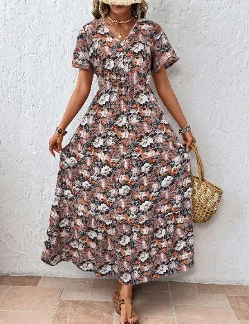 Rochie lunga SHEIN, floral print