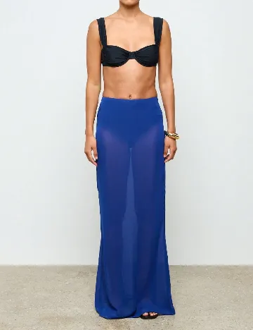 Fusta de plaja SHEIN, albastru