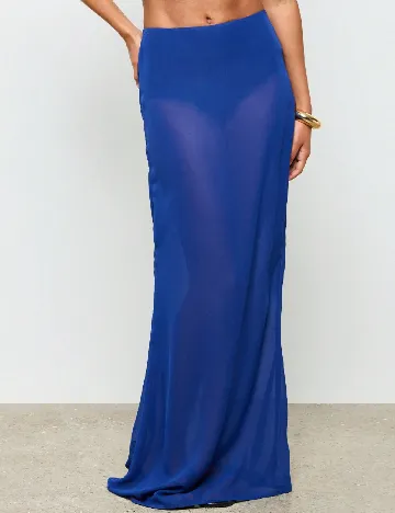 Fusta de plaja SHEIN, albastru