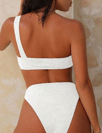 Costum de baie SHEIN, alb