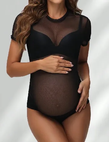 Body SHEIN Maternity, negru