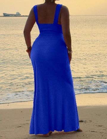 Rochie lunga SHEIN CURVE, albastru