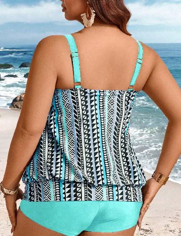 Compleu De Plaja SHEIN CURVE, mix culori