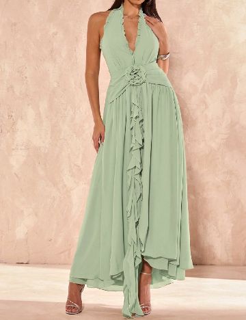 Rochie lunga SHEIN, verde