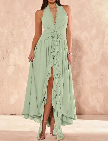 Rochie lunga SHEIN, verde