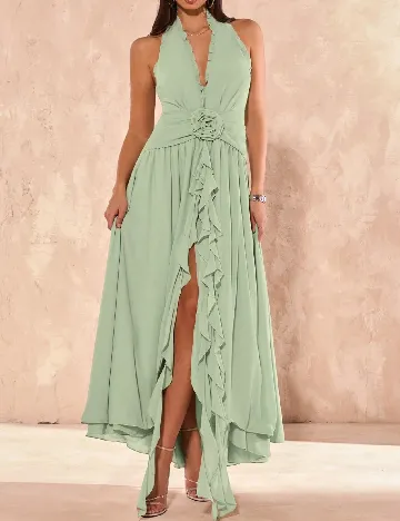 Rochie lunga SHEIN, verde