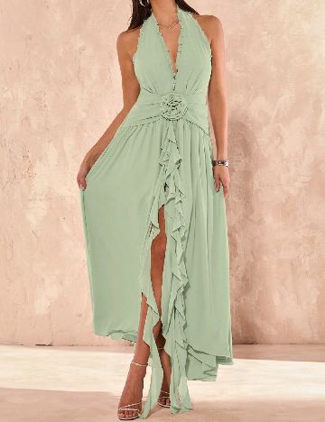 Rochie lunga SHEIN, verde