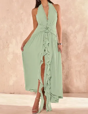 Rochie lunga SHEIN, verde