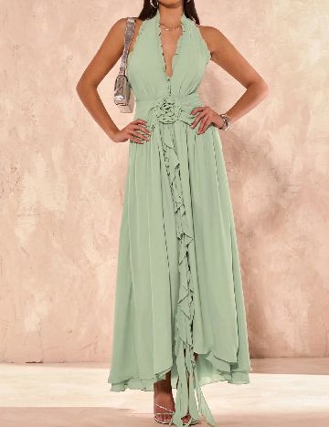 Rochie lunga SHEIN, verde
