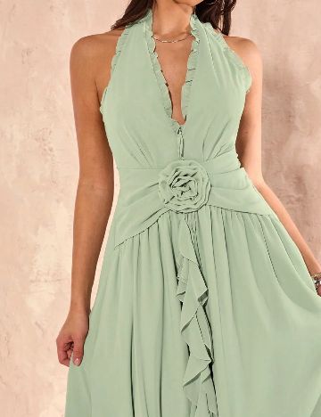 Rochie lunga SHEIN, verde