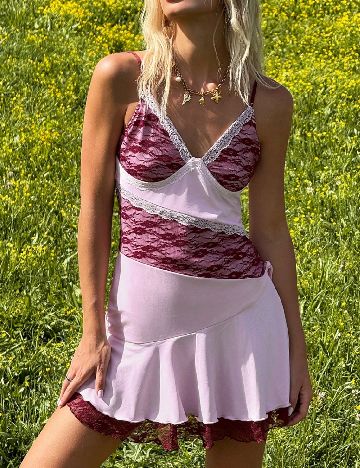 Rochie scurta SHEIN, roz