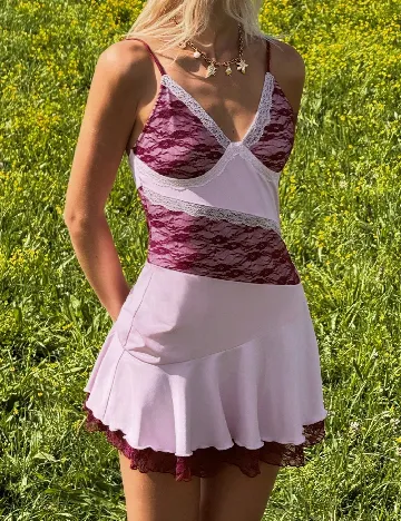 Rochie scurta SHEIN, roz