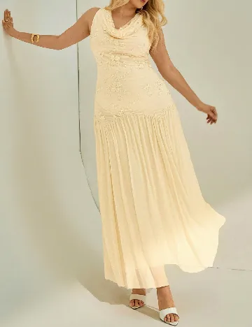 Rochie lunga SHEIN CURVE, crem