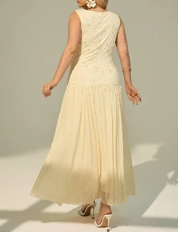 Rochie lunga SHEIN CURVE, crem