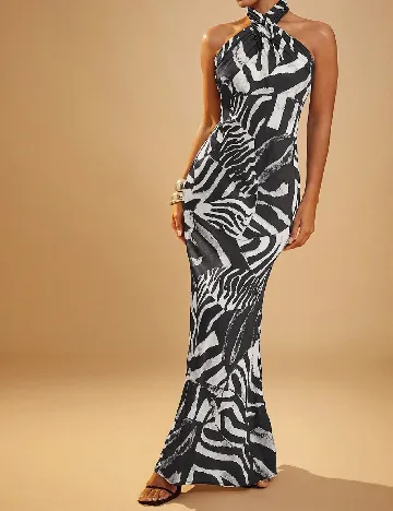 Rochie lunga Haute, negru