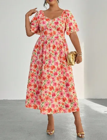 Rochie medie SHEIN CURVE, floral