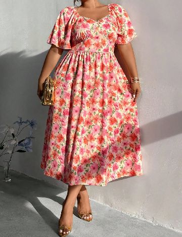 Rochie medie SHEIN CURVE, floral