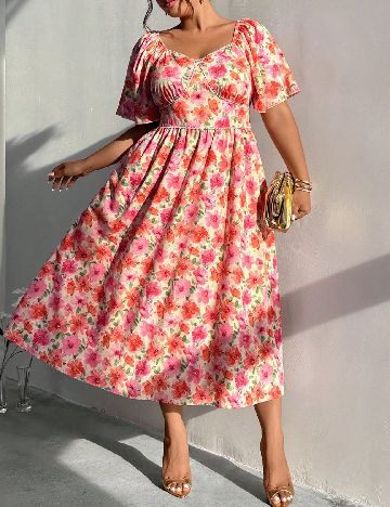 Rochie medie SHEIN CURVE, floral