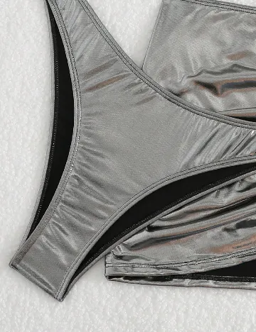 Costum de baie SHEIN, argintiu