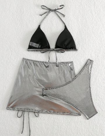Costum de baie SHEIN, argintiu