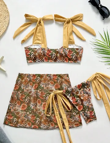 Costum de baie SHEIN, floral