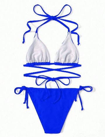 Costum de baie SHEIN, albastru