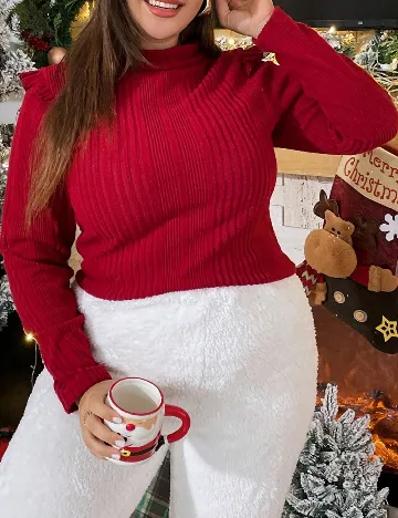 Bluza SHEIN CURVE, rosu