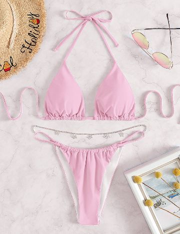 Costum de baie SHEIN, roz