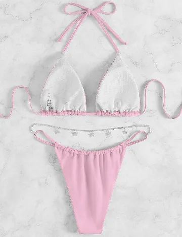 Costum de baie SHEIN, roz