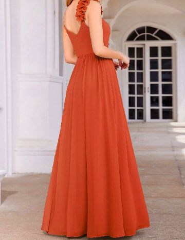 Rochie lunga Ever-Pretty, portocaliu