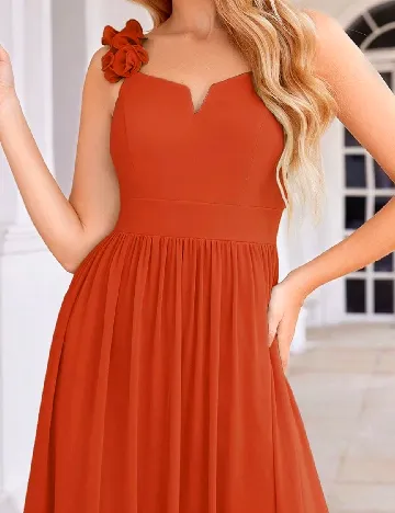 Rochie lunga Ever-Pretty, portocaliu