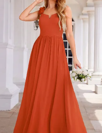 Rochie lunga Ever-Pretty, portocaliu