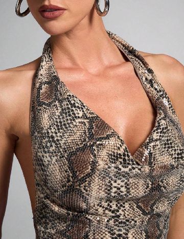 Rochie scurta SHEIN, animal print