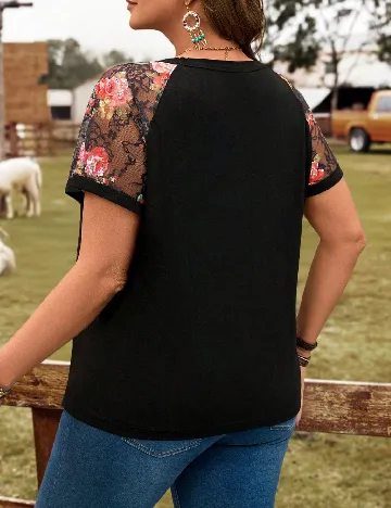 Bluza Emery Rose Curve, negru