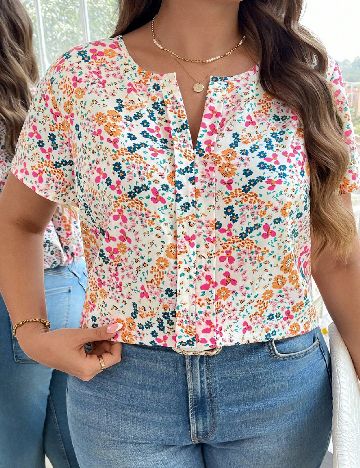 Bluza SHEIN CURVE, floral