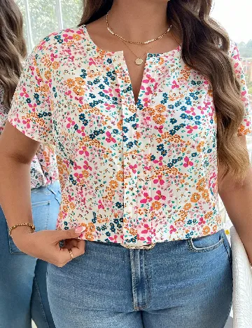 Bluza SHEIN CURVE, floral